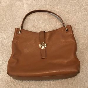 Tory Burch Cognac Leather Hobo Bag